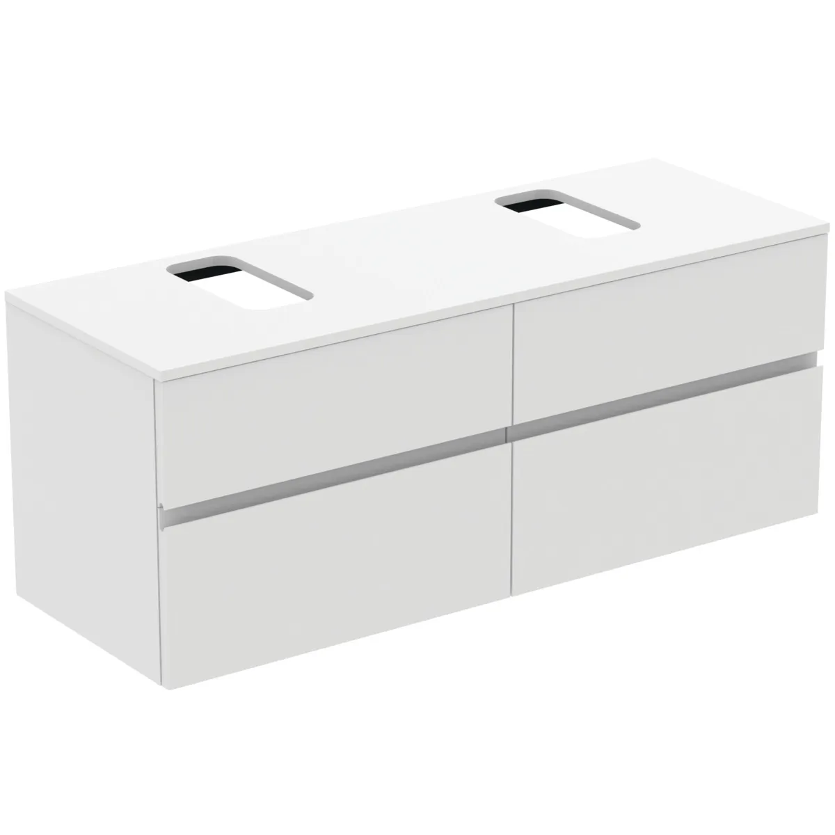 Ideal Standard Waschtischunterschrank „Finesse“ 140,2 × 55,8 × 50,5 cm Weiß matt lackiert Ideal Standard Waschtischunterschrank „Finesse“ 140,2 × 55,8 × 50,5 cm Weiß matt lackiert