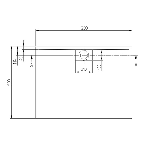 Villeroy & Boch rechteck Duschwanne „Architectura MetalRim“ 120 × 90 cm ohne Oberflächenbeschichtung, in Stone White Villeroy & Boch rechteck Duschwanne „Architectura MetalRim“ 120 × 90 cm ohne Oberflächenbeschichtung, in Stone White