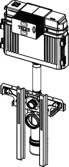 TECEprofil WC-Anschlusseinheit mit Uni-Spülkasten TECEprofil WC-Anschlusseinheit mit Uni-Spülkasten