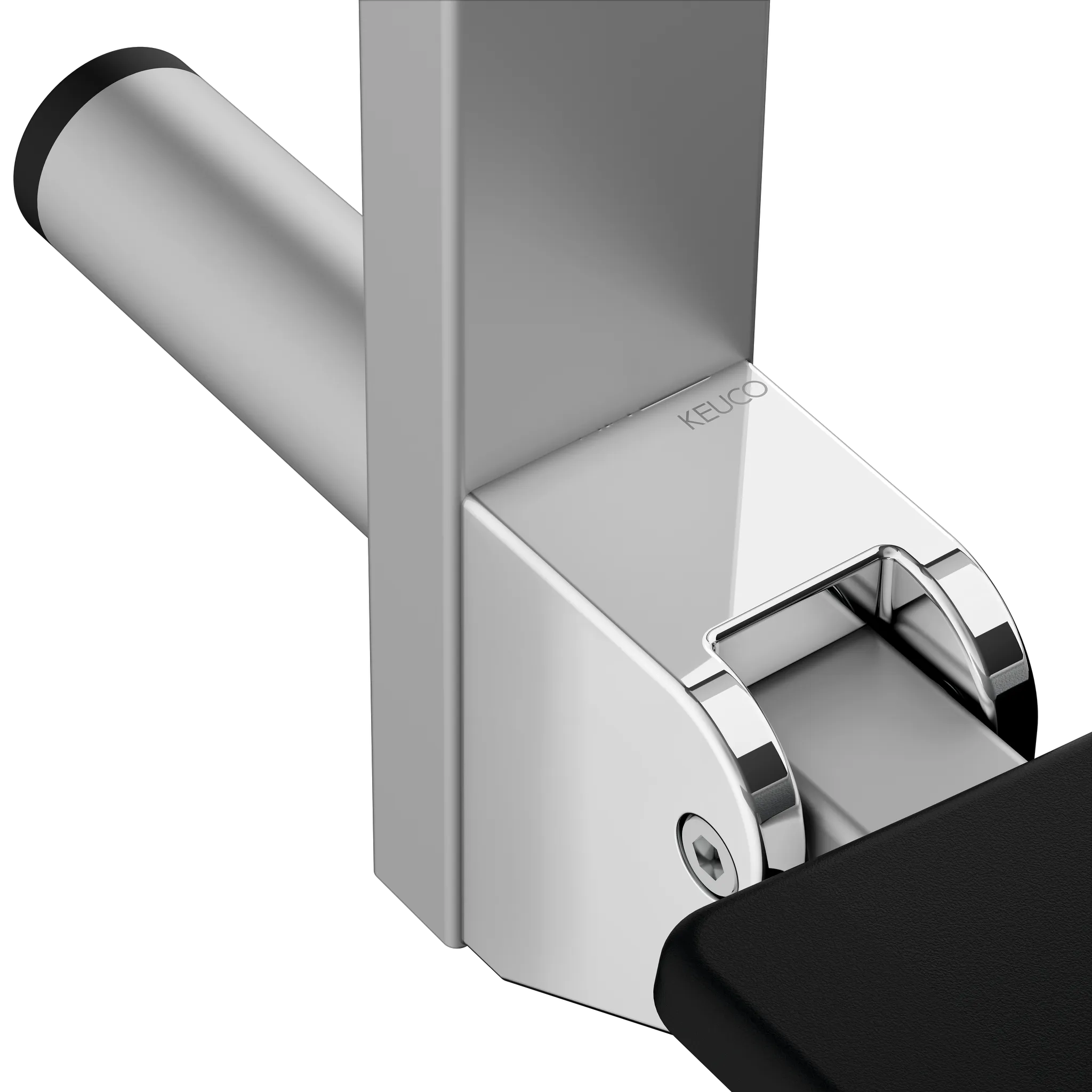 KEUCO Universalartikel Care Klappsitz silber-eloxiert/schwarz KEUCO Universalartikel Care Klappsitz silber-eloxiert/schwarz