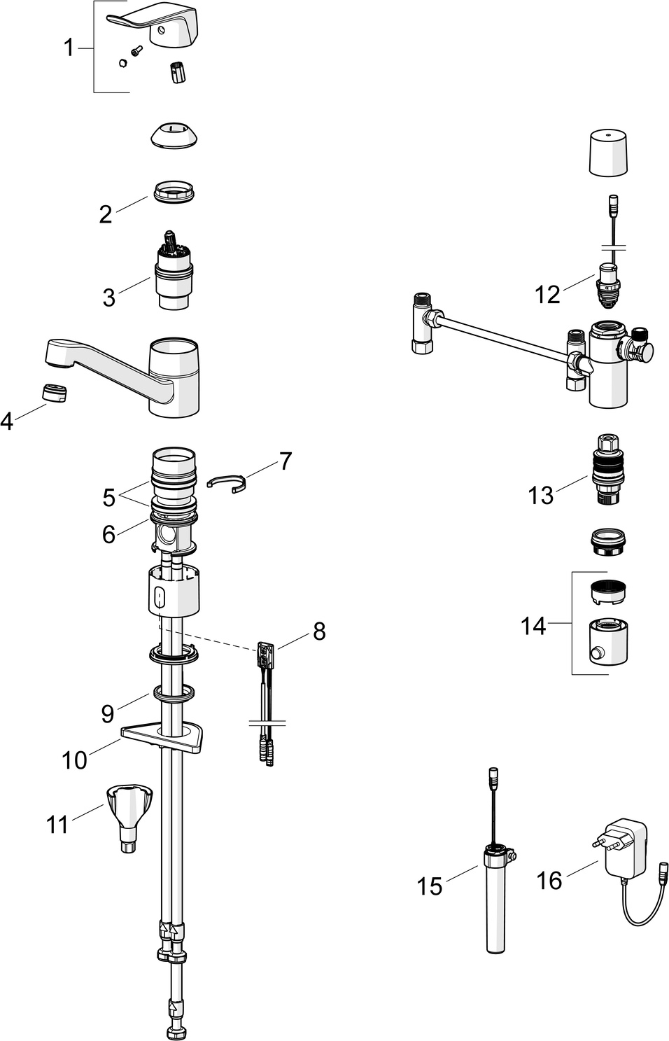 EHM Küchenarmatur HansaCARE 4613 3V, Bluetooth Ausladung 214 mm Chrom EHM Küchenarmatur HansaCARE 4613 3V, Bluetooth Ausladung 214 mm Chrom