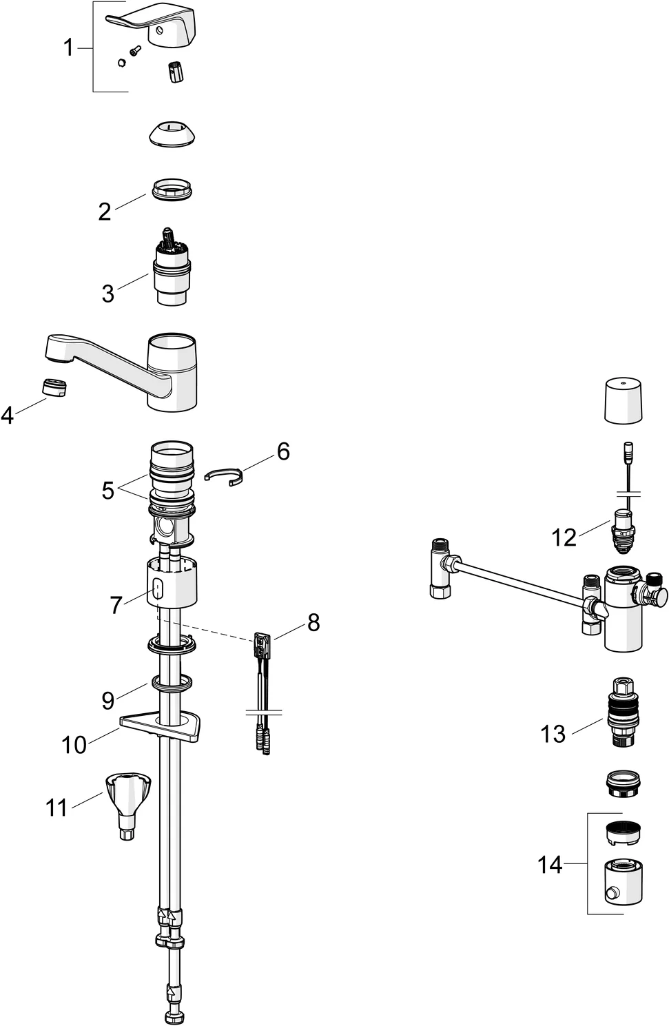 HansaCARE 4613 Küchenarmatur, Bluetooth, 214 mm Ausladung HansaCARE 4613 Küchenarmatur, Bluetooth, 214 mm Ausladung