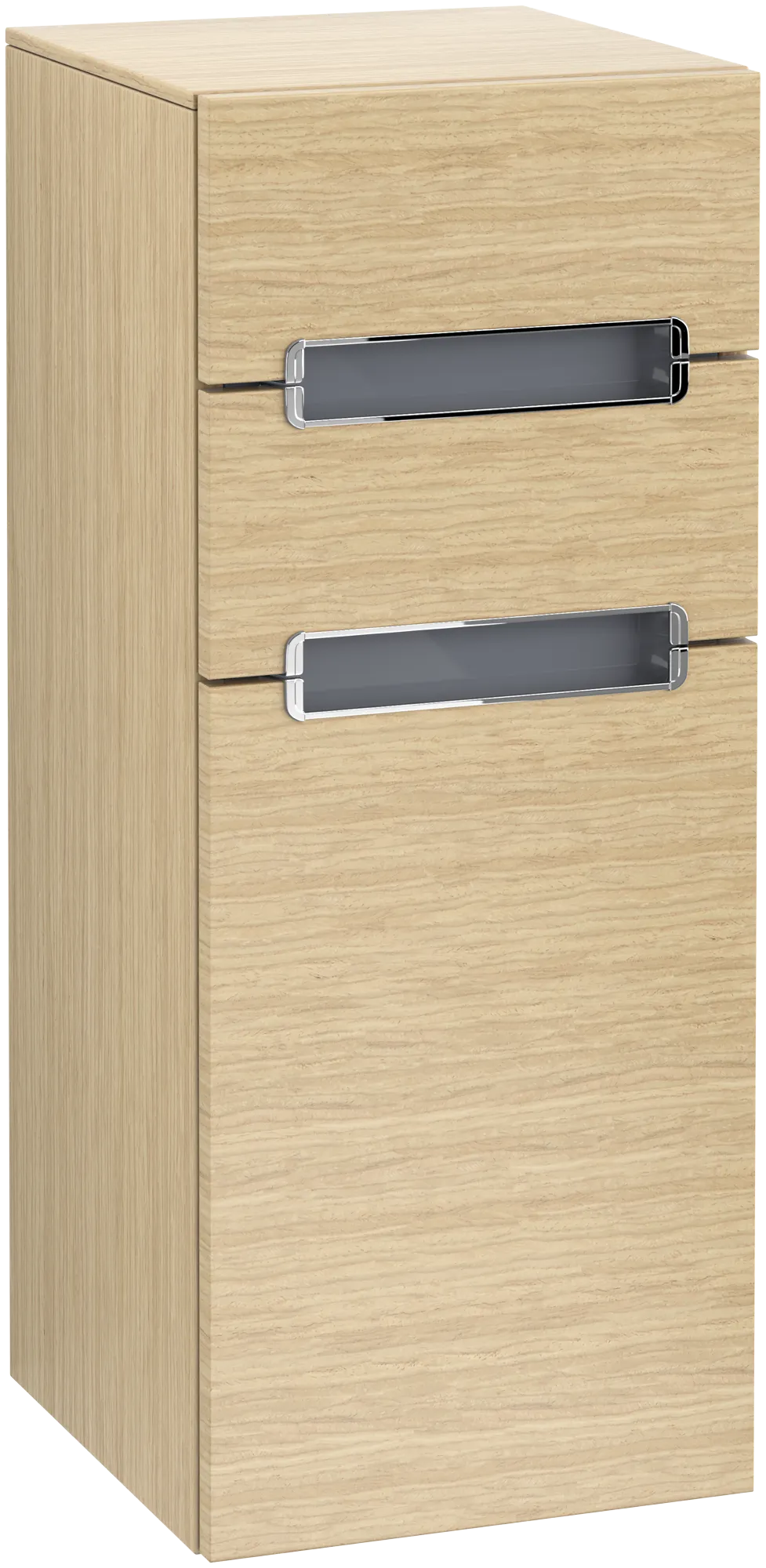 Villeroy & Boch Subway 2.0 Seitenschrank, Nordic Oak, 356x857x370 mm, 2 Schubladen, glänzende Glaswaschtischplatte Villeroy & Boch Subway 2.0 Seitenschrank, Nordic Oak, 356x857x370 mm, 2 Schubladen, glänzende Glaswaschtischplatte