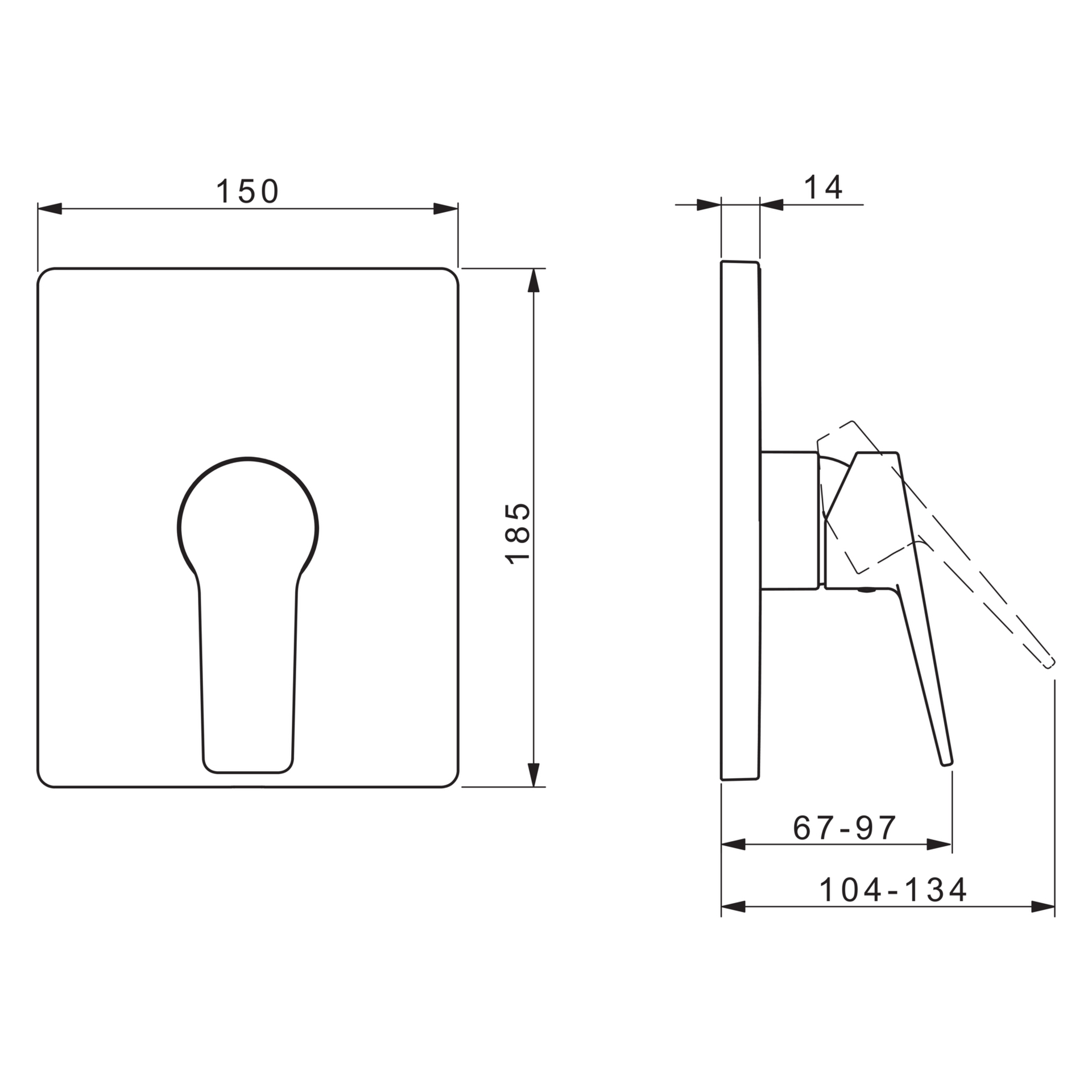 HansaTWIST Duscharmatur Hansacolour Einhebelmischer Fertigset für Brause-Batterie 8985 Rosette eckig Matt-Schwarz HansaTWIST Duscharmatur Hansacolour Einhebelmischer Fertigset für Brause-Batterie 8985 Rosette eckig Matt-Schwarz