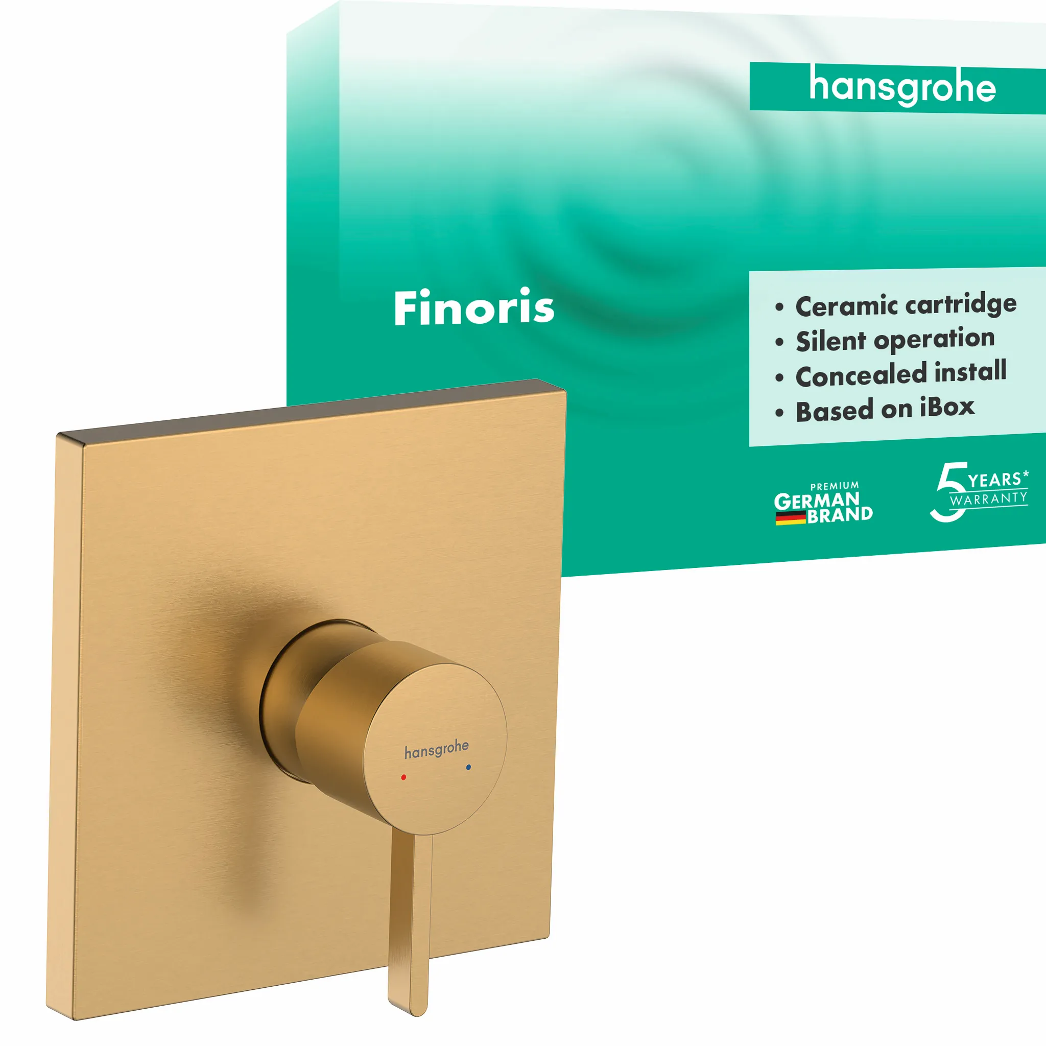 Brausenmischer Unterputz Finoris Fertigset chrom