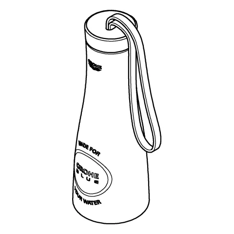 Thermo-Trinkflasche Blue 40848, aus Edelstahl, Volumen 450 ml, hard graphite gebürstet Thermo-Trinkflasche Blue 40848, aus Edelstahl, Volumen 450 ml, hard graphite gebürstet