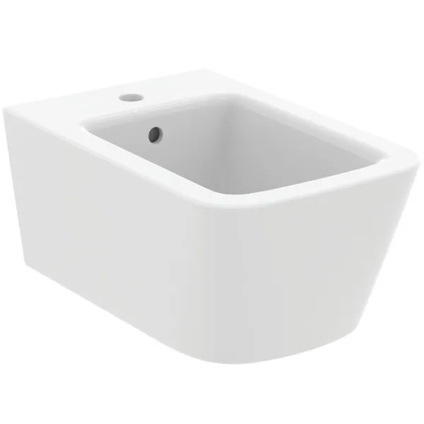 Ideal Standard Bidet „BlendCube“, Befestigung verdeckt 36 × 54 × 25 cm in Seidenweiß Ideal Standard Bidet „BlendCube“, Befestigung verdeckt 36 × 54 × 25 cm in Seidenweiß