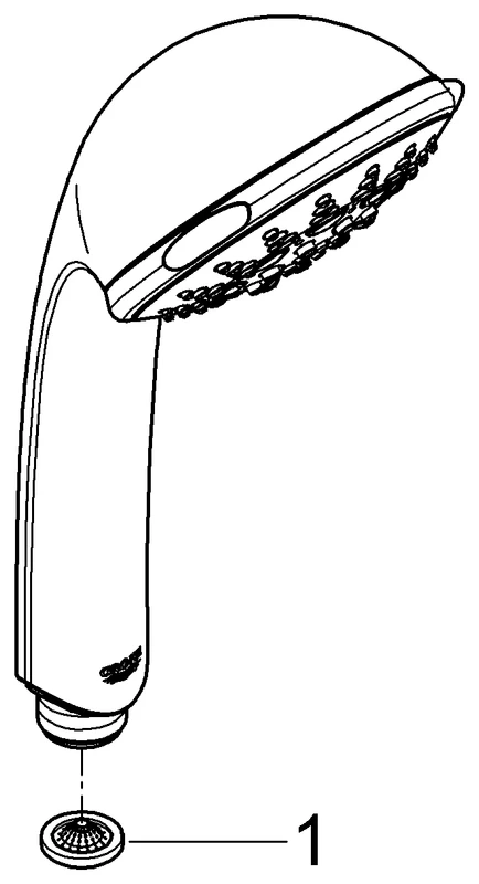 Grohe Relexa 100 Five Handbrause 5 Strahlarten chrom Grohe Relexa 100 Five Handbrause 5 Strahlarten chrom