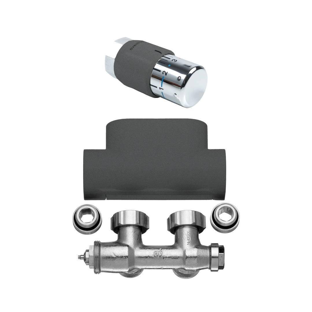 Kermi Set Ventilhahnblock Eckform in Kermi Set Ventilhahnblock Eckform in