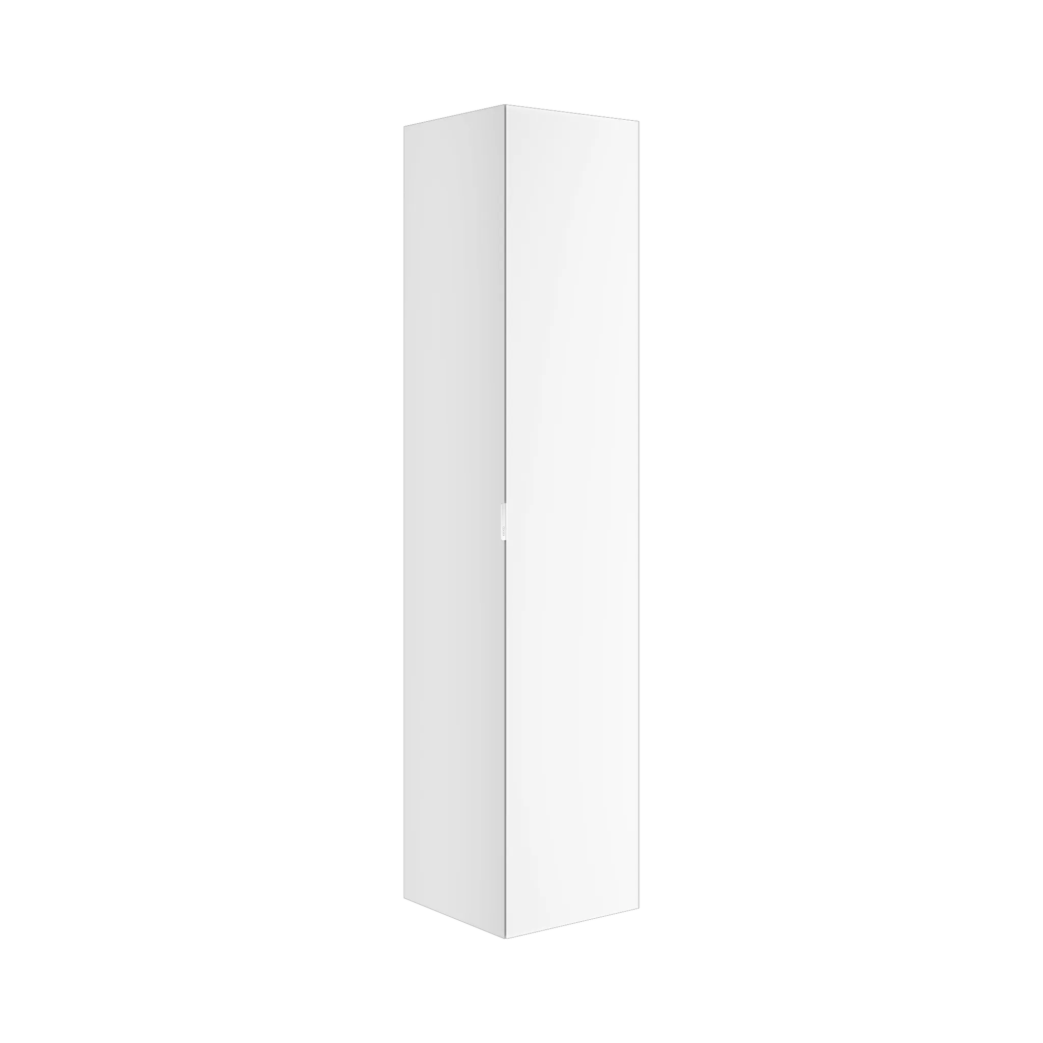 KEUCO Hochschrank „Edition 11 Art“ Weiß (Glas, satiniert), Weiß (Lack, seidenmatt), Anschlag rechts 400 × 1800 × 360 mm