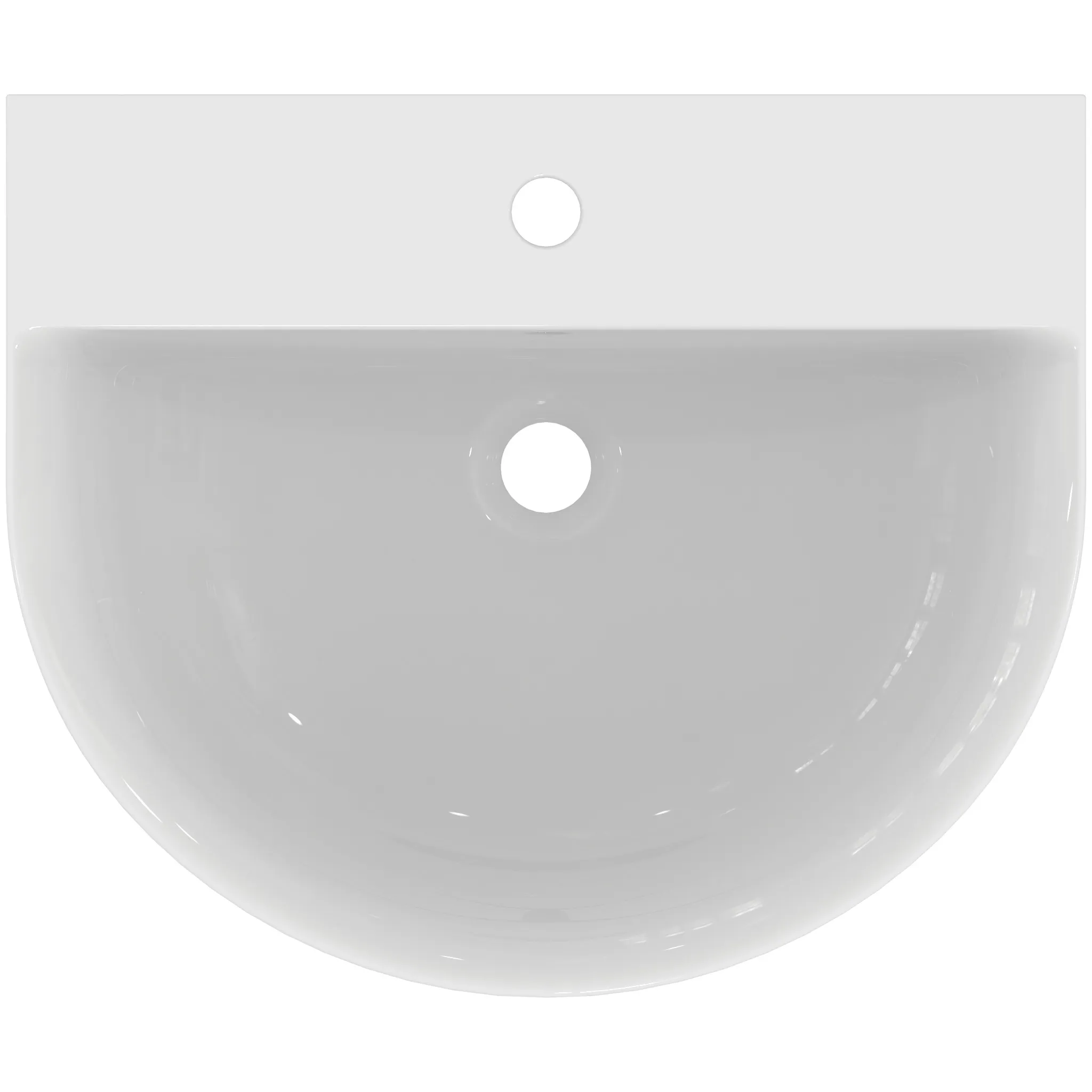 Waschbecken „ConnectAir“ 55 × 46 × 16 cm, Hahnlochposition mittig Waschbecken „ConnectAir“ 55 × 46 × 16 cm, Hahnlochposition mittig