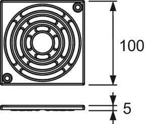 drainpoint S Designrost Edelstahl, 100 mm, verschraubbar drainpoint S Designrost Edelstahl, 100 mm, verschraubbar