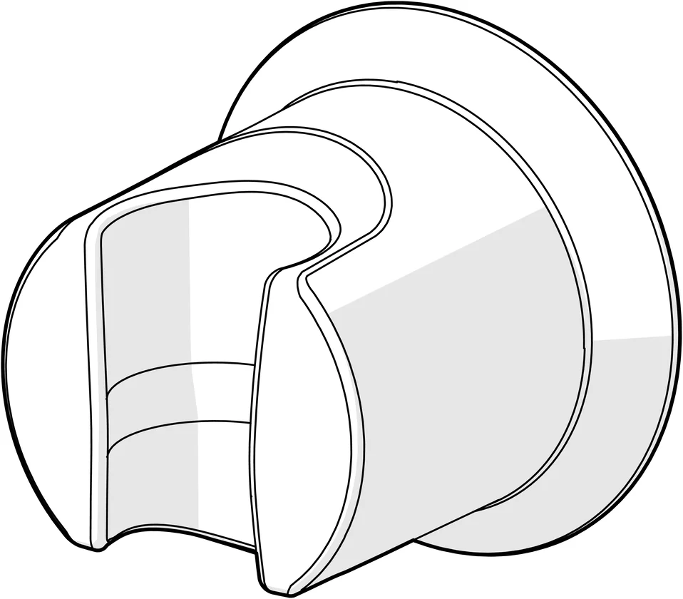 Hansa Wandhalter Hansa 0443 Chrom
