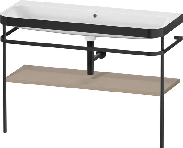 Duravit Waschtischunterschrank mit Metallkonsole „Happy D.2 Plus“ 117,5 × 85 × 49 cm in Leinen Duravit Waschtischunterschrank mit Metallkonsole „Happy D.2 Plus“ 117,5 × 85 × 49 cm in Leinen