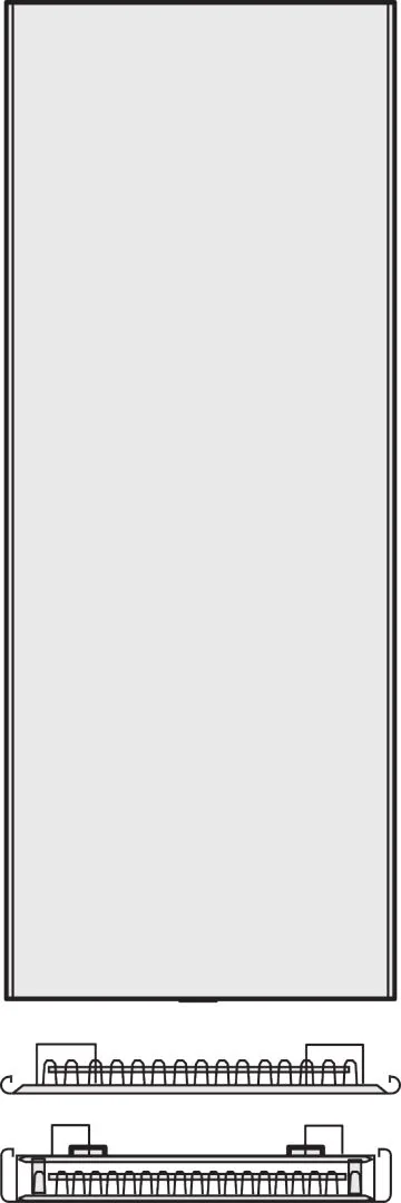 Kermi Design-Heizkörper 2-lagig „Niva® Soft“ T21 44 × 122 cm in Weiß (RAL 9016)