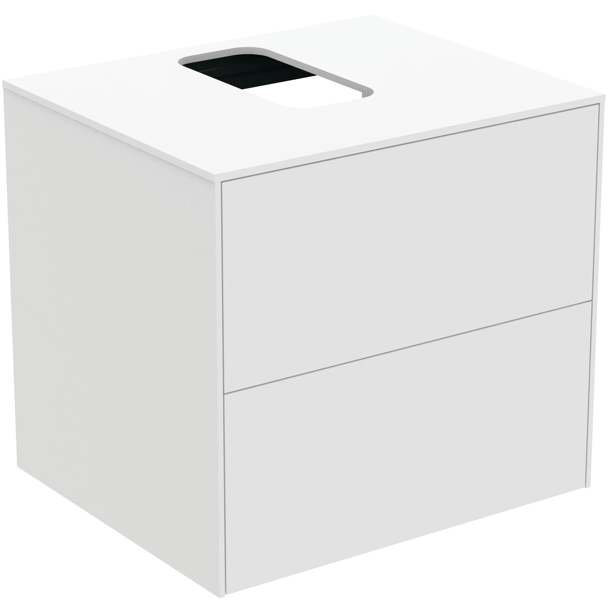 Ideal Standard Waschtischunterschrank „Conca“ 60,2 × 55 × 50,5 cm Weiß matt lackiert