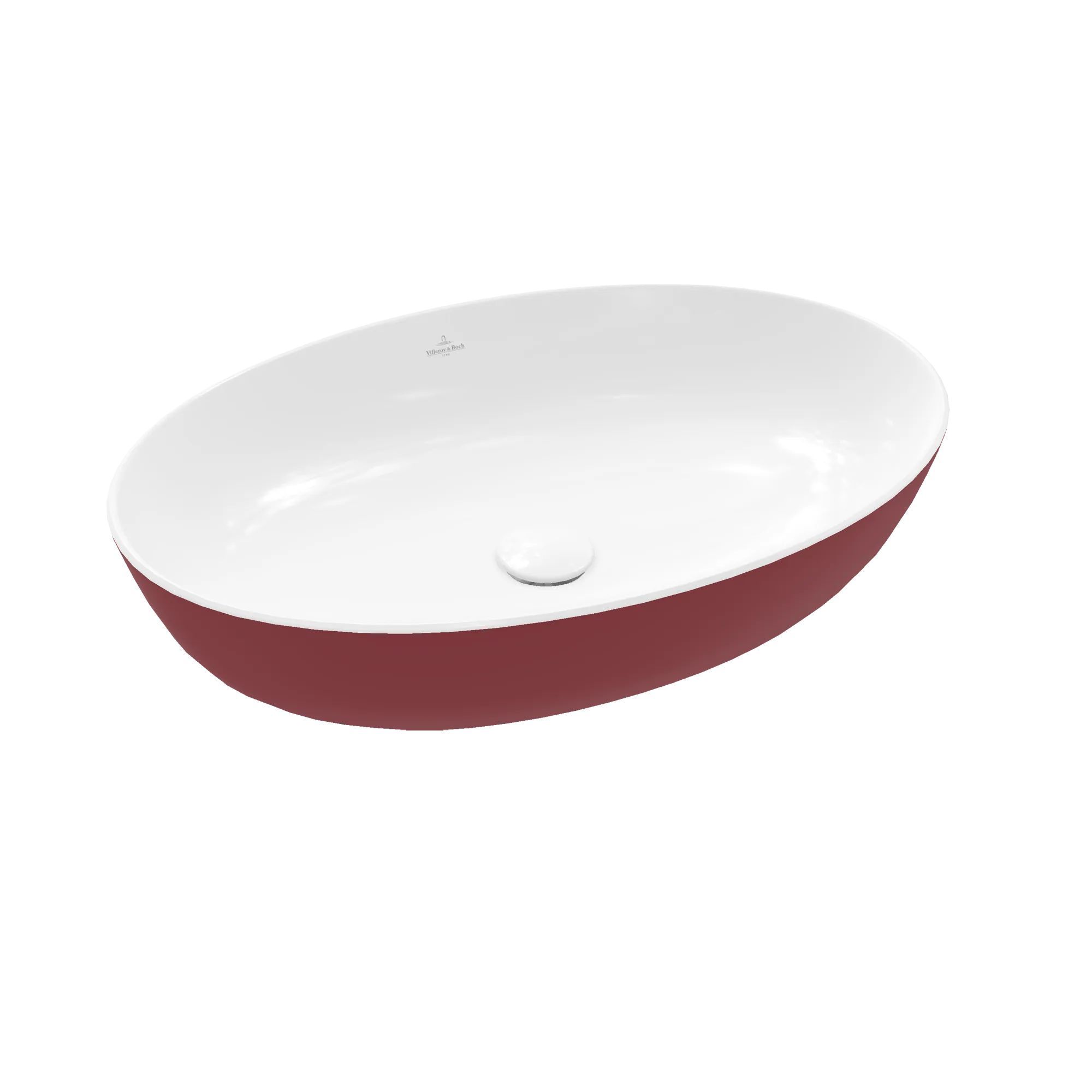 Villeroy & Boch Aufsatzwaschtisch aus TitanCeram „Artis“ 610 × 410 × 130 mm in Bordeaux Villeroy & Boch Aufsatzwaschtisch aus TitanCeram „Artis“ 610 × 410 × 130 mm in Bordeaux