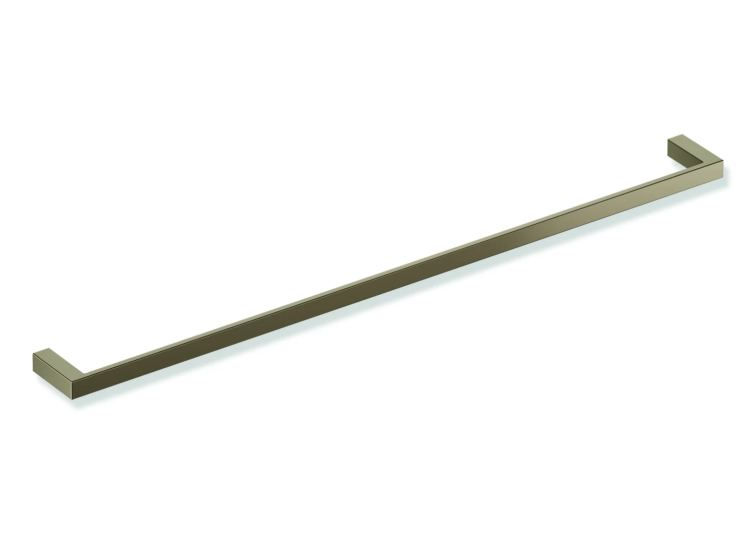 HEWI Badetuchhalter System 900Q, PVD, Bronze gebürstet, 800 mm Breite, 20 mm Höhe, 70 mm Tiefe