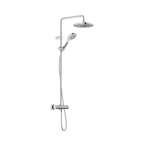 Kludi-DIVE Thermostat Dual Shower System chrom, DN 15, Wandmontage, 3 Strahlarten Body/Hair/Skin, Durchflussmenge 15 l/min., Brauseschlauch 1600 mm Kludi-DIVE Thermostat Dual Shower System chrom, DN 15, Wandmontage, 3 Strahlarten Body/Hair/Skin, Durchflussmenge 15 l/min., Brauseschlauch 1600 mm