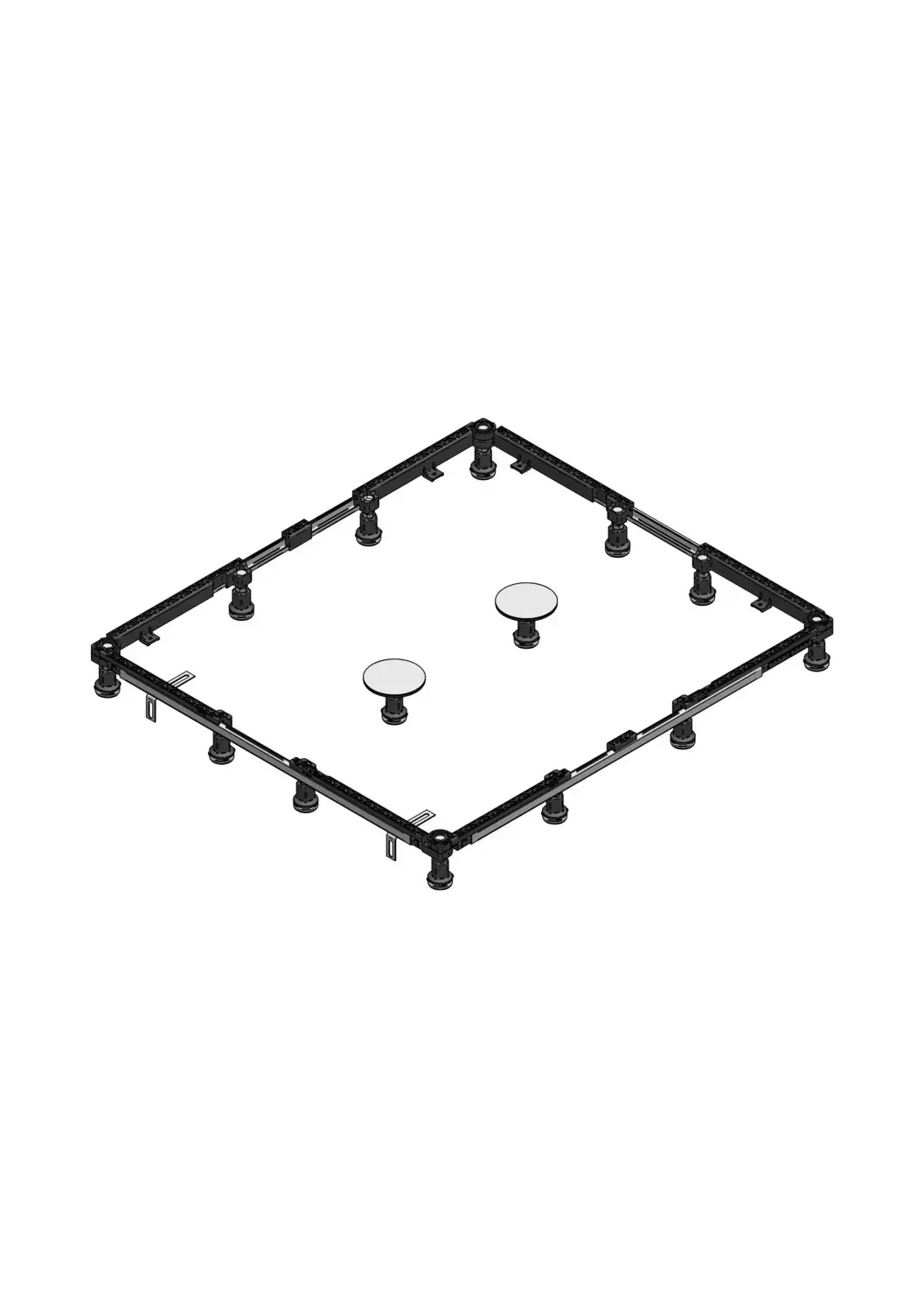 Set-Montagerahmen für Duschwannen bis 125 × 200 cm
