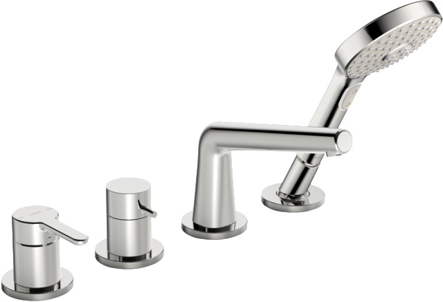 Einhebelmischer Fertigmontageset für Wanne/Brause DESIGNO Style 5312 Rosette rund 3-strahlig DN15 Chrom Einhebelmischer Fertigmontageset für Wanne/Brause DESIGNO Style 5312 Rosette rund 3-strahlig DN15 Chrom
