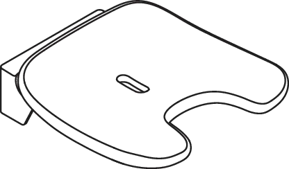 Klappsitz „Serie 802 LifeSystem“ in Anthrazit glänzend / Anthrazit matt Klappsitz „Serie 802 LifeSystem“ in Anthrazit glänzend / Anthrazit matt