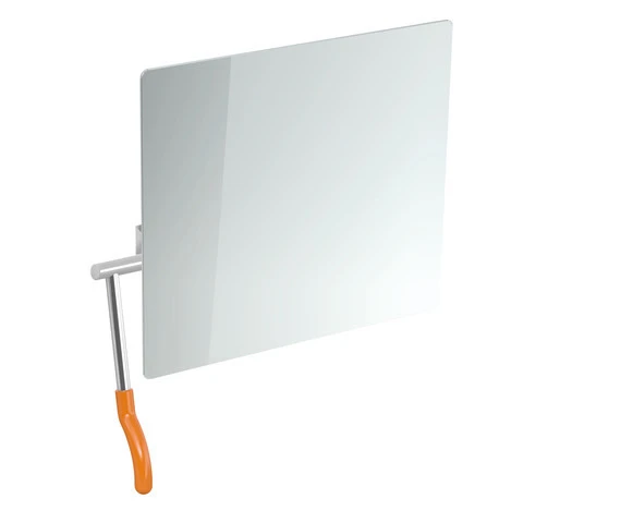 HEWI Kippspiegel „Serie 802 LifeSystem“ 72,5 × 74,1 cm in Orange