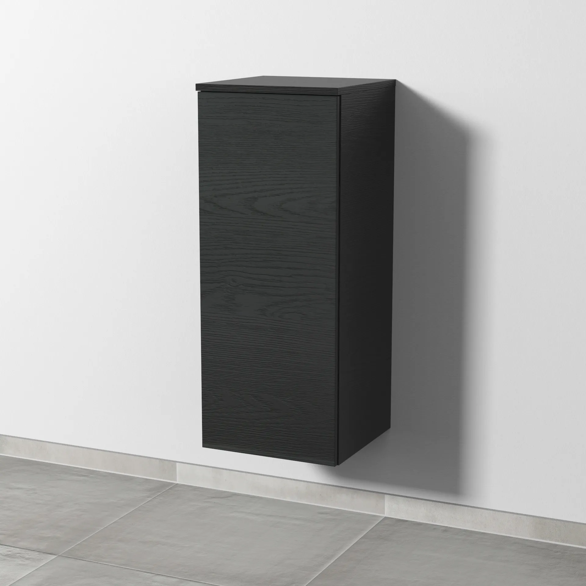 Sanipa Mittelschrank „3way“ 350 × 850 × 345 mm Anschlag links, in Black Oak, Anschlag links