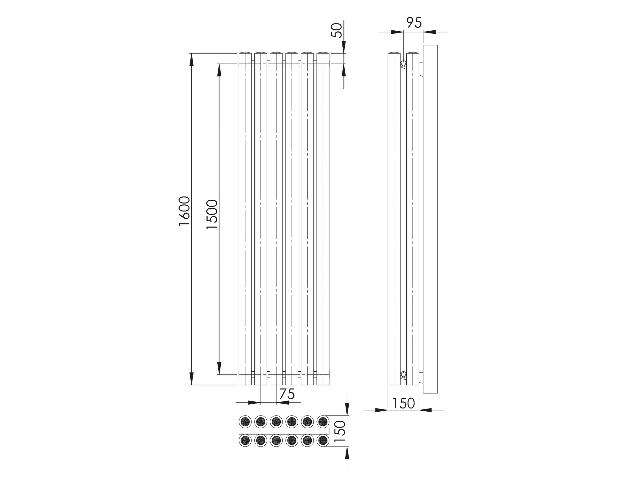 ASW Hygieneheizkörper „Climaster“ C2 21 × 160 cm ASW Hygieneheizkörper „Climaster“ C2 21 × 160 cm