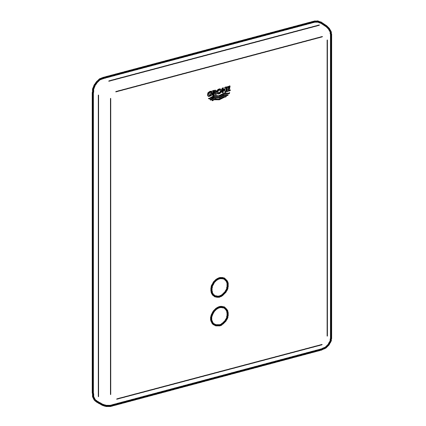 Infrarot-Elektronik Tectron Skate 37749, für Urinal, Fertigmontageset für Rohbauset 37 006, Wandeinbau, Trafo 230 V AC, 50 Hz, 3,2 VA, chrom