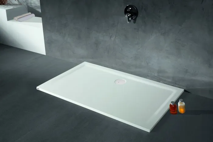 Duschwanne „Muna“ Rechteck 190 × 100 cm in Steingrau Duschwanne „Muna“ Rechteck 190 × 100 cm in Steingrau
