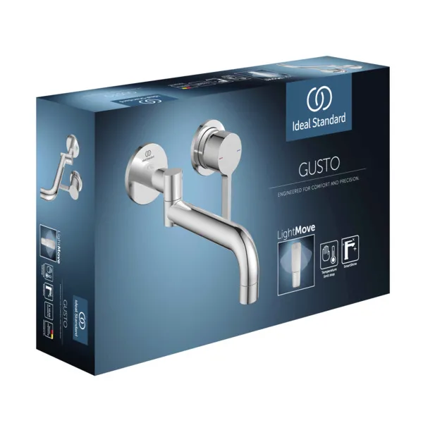 Ideal Standard Wand-Küchenarmatur Gusto Ausladung 246mm Chrom Ideal Standard Wand-Küchenarmatur Gusto Ausladung 246mm Chrom