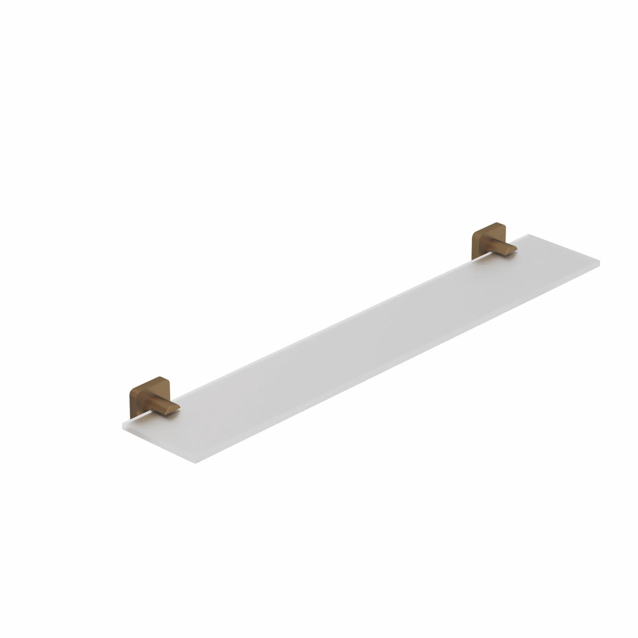 Kludi-VELA S Glasablage Brushed Bronze - Wandmontage mit Schrauben oder Klebe-Set | Design in Bad E.J. GmbH