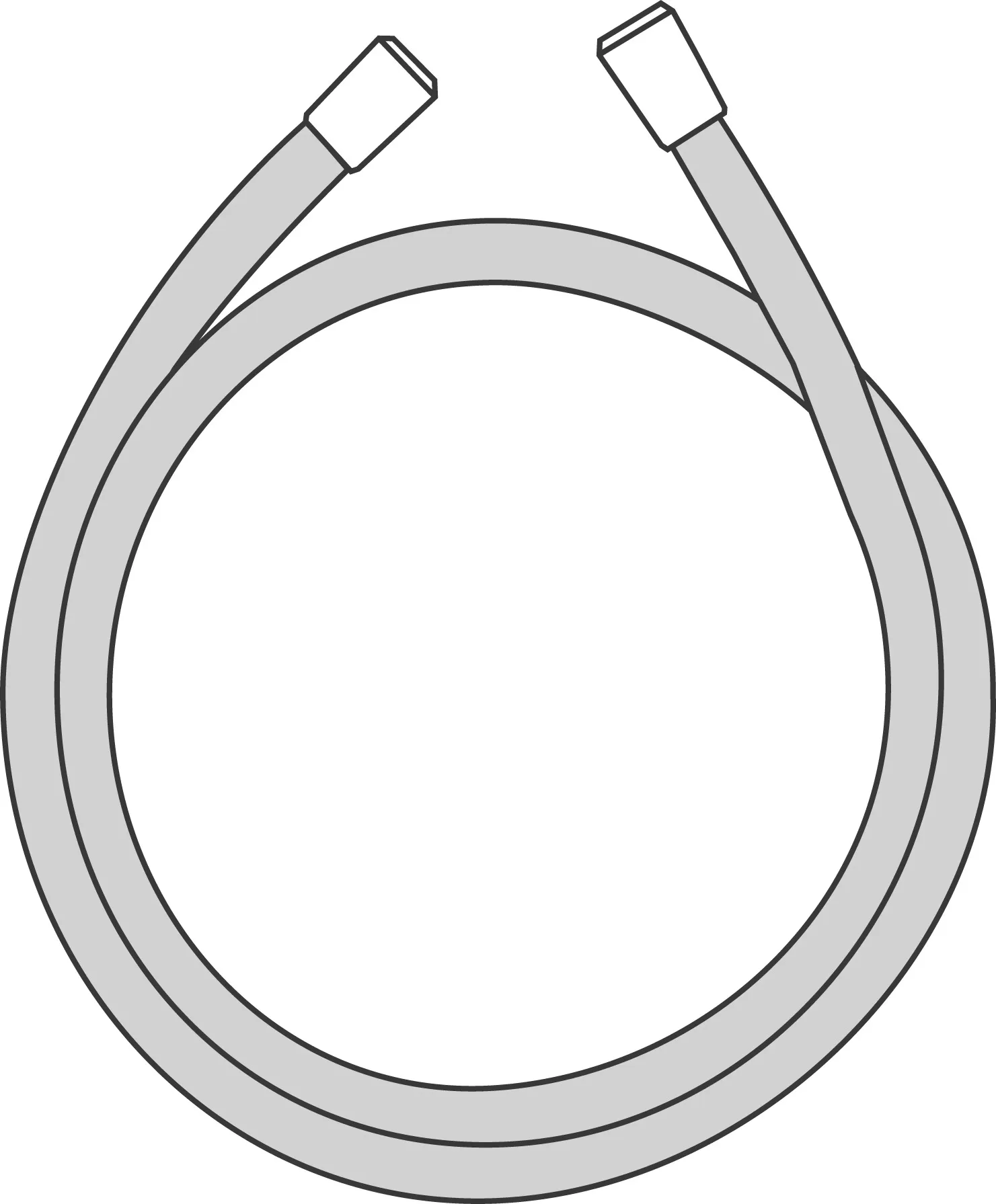 Brausenschlauch Axor Starck Isiflex DN15 chrom m.beids.zylindr.Mutter 1250mm Brausenschlauch Axor Starck Isiflex DN15 chrom m.beids.zylindr.Mutter 1250mm