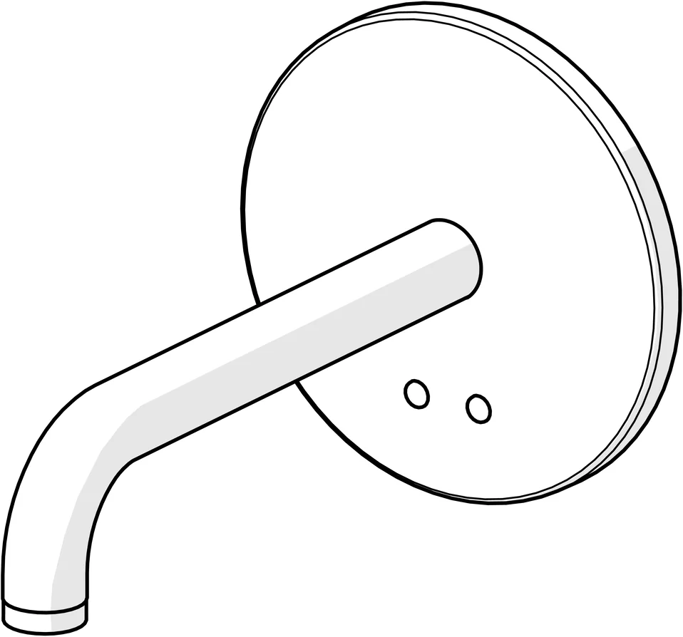 HansaELECTRA Waschtischarmatur Hansaelectra 8180 Rosette rund 3V, BT Ausl. 245mm Chrom HansaELECTRA Waschtischarmatur Hansaelectra 8180 Rosette rund 3V, BT Ausl. 245mm Chrom