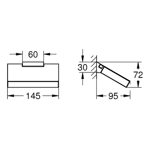 WC-Papierhalter Selection Cube 40781, mit Deckel WC-Papierhalter Selection Cube 40781, mit Deckel