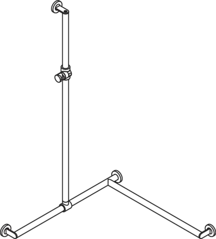 HEWI Haltegriff Ausführung rechts „System 900“ in Anthrazitgrau HEWI Haltegriff Ausführung rechts „System 900“ in Anthrazitgrau