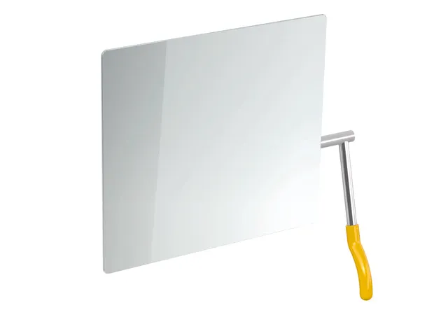 HEWI Kippspiegel „Serie 802 LifeSystem“ 72,5 × 74,1 cm in Senfgelb HEWI Kippspiegel „Serie 802 LifeSystem“ 72,5 × 74,1 cm in Senfgelb
