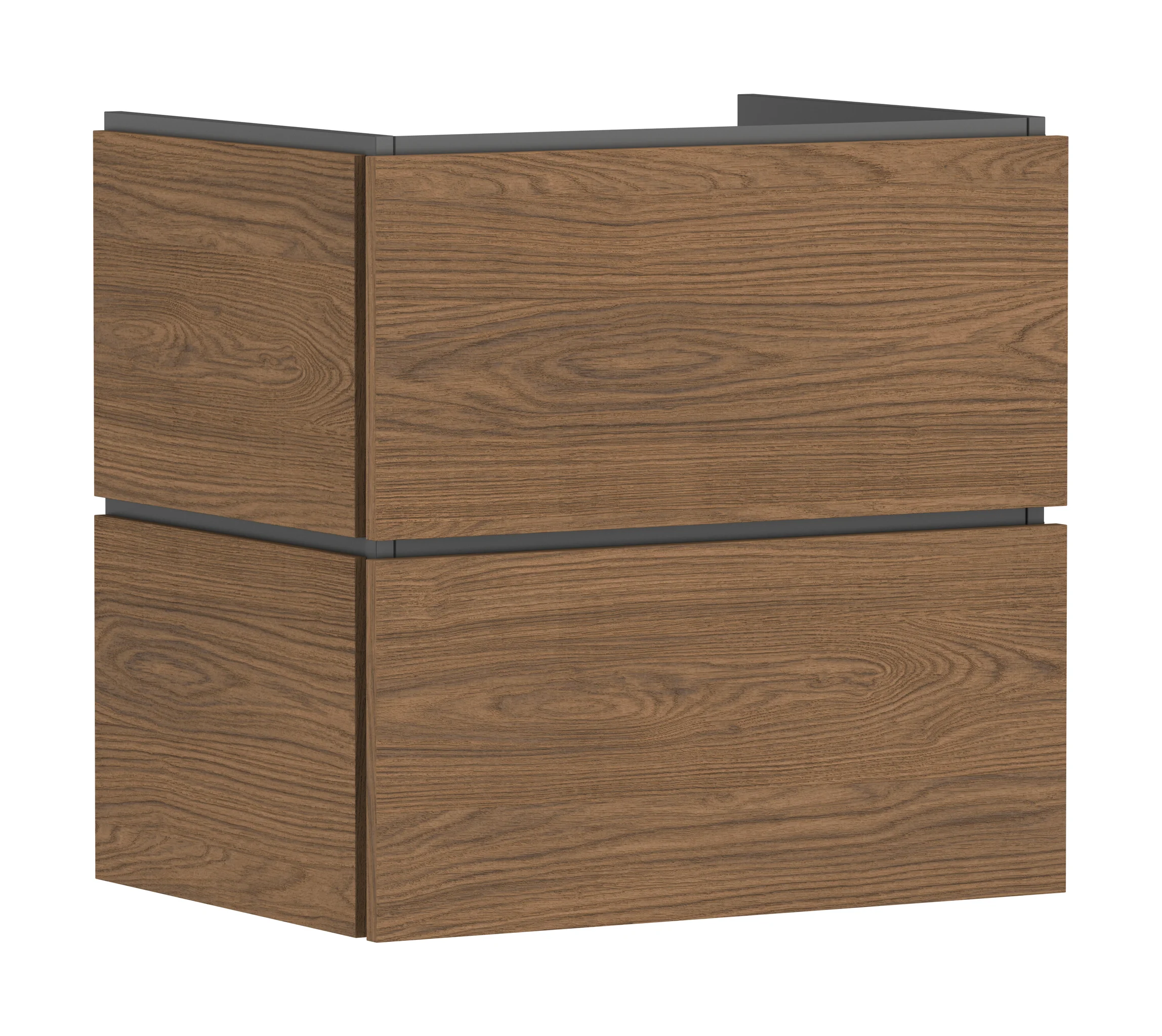 Hansgrohe Xilesa E Waschtischunterschrank, 630x470 mm, 2 Schubkästen PushOpen, Eiche Kaschmir