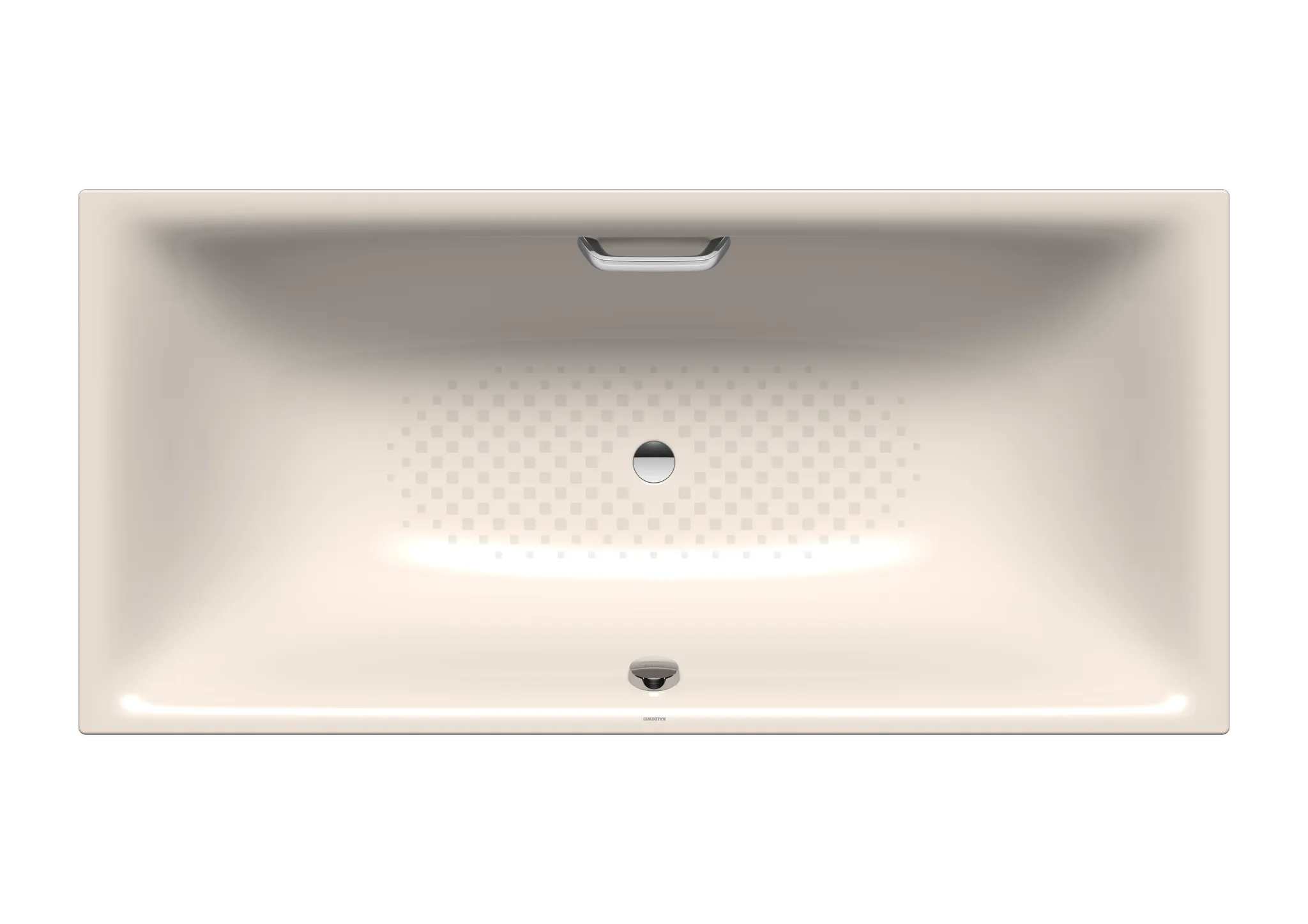 Kaldewei Badewanne „Silenio“ rechteck 180 × 80 cm, mit Grifflochbohrungen in pergamon