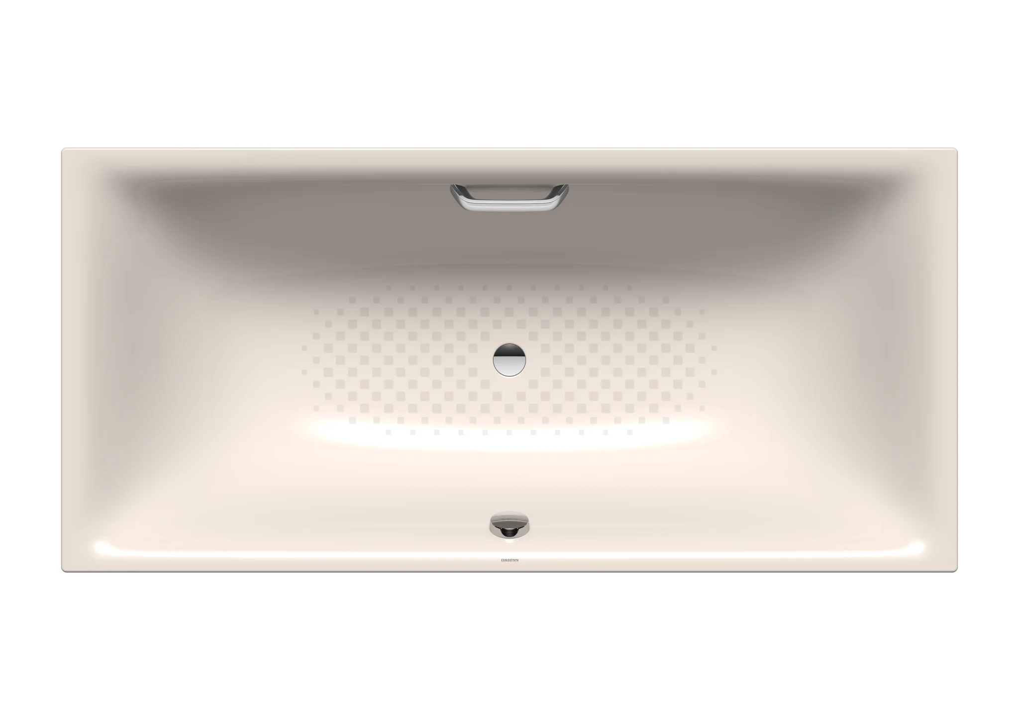 Kaldewei SILENIO Badewanne, 1800x800 mm, pergamon, Perl-Effekt, mit Griffloch, Vollantislip