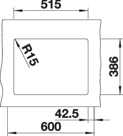 BLANCO SUBLINE 350/150-U BLANCO SUBLINE 350/150-U
