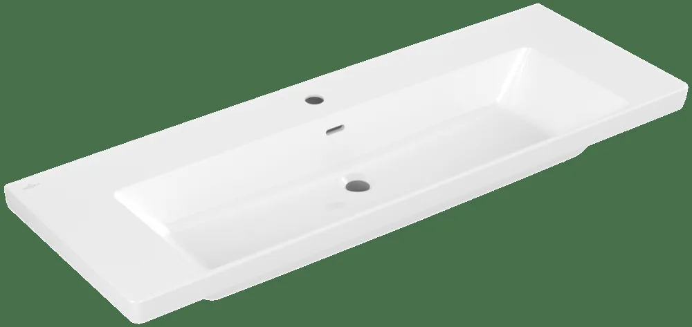 Villeroy & Boch Subway 3.0 Schrankwaschtisch 1300x470mm Rechteck 1HL. m. ÜL. Weiß Alpin