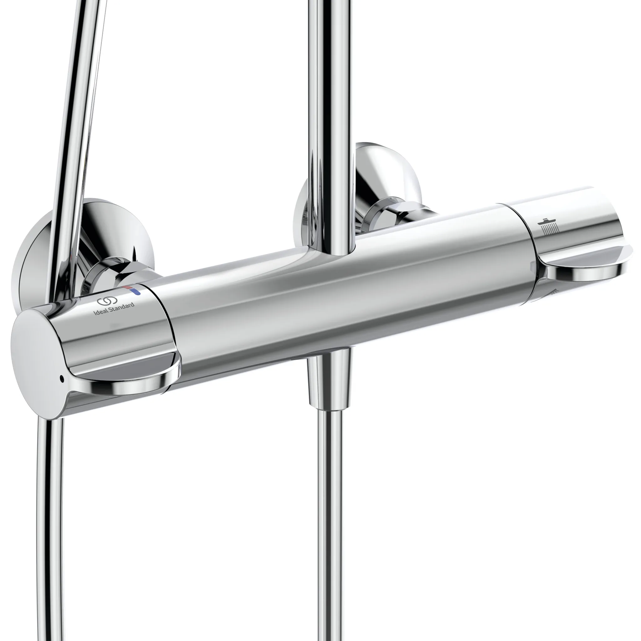 Ideal Standard Ceraplus Safe Duschsystem mit Brausethermostat Chrom Ideal Standard Ceraplus Safe Duschsystem mit Brausethermostat Chrom