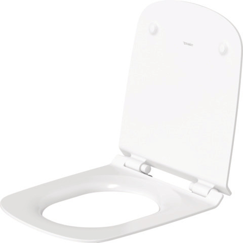 WC-Sitz DuraStyle mit SoftClose Scharniere edelstahl, weiß