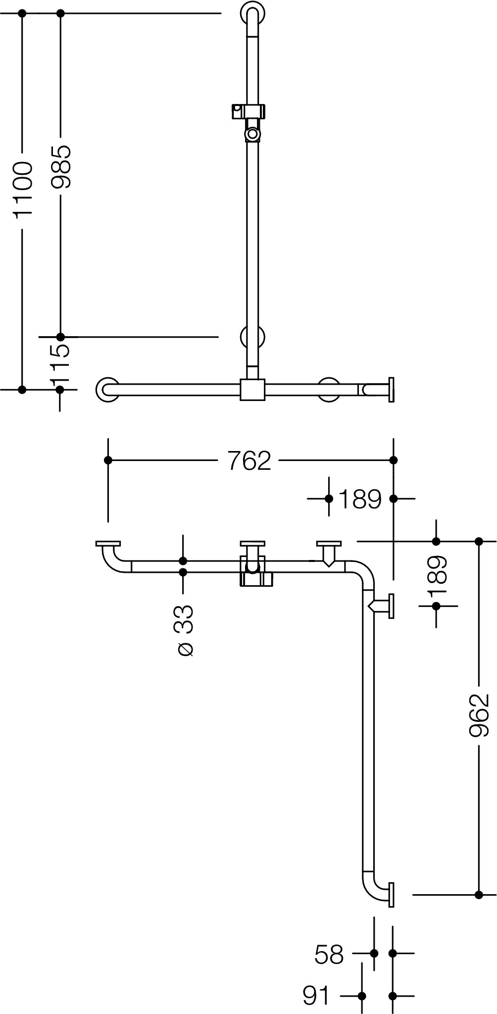 HEWI Haltegriff „Serie 801“