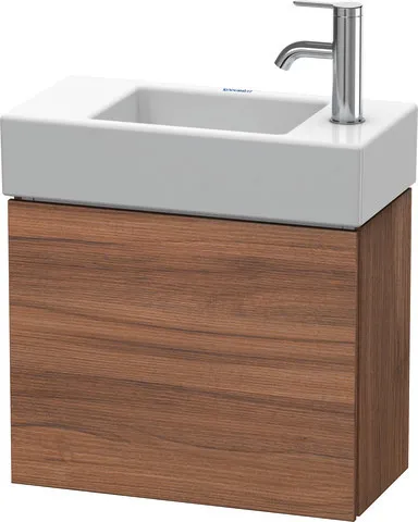 Duravit Waschtischunterschrank wandhängend „L-Cube“ 48 × 40 × 24 cm Nussbaum Natur