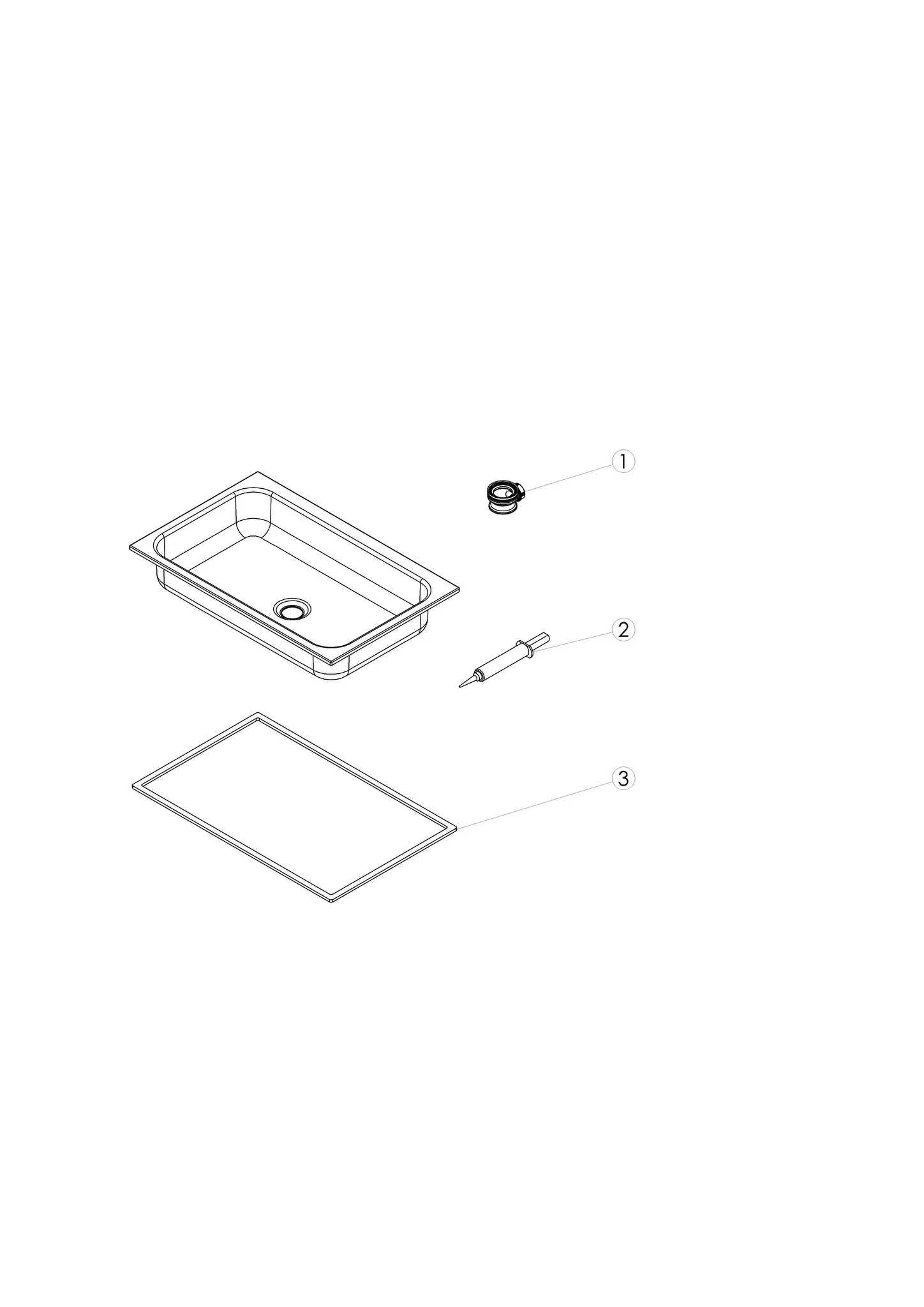 Waschbecken „SR-Serie“ 415 × 127 mm mit ProShield Waschbecken „SR-Serie“ 415 × 127 mm mit ProShield