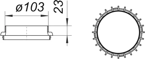 Einlaufelement/Kiesfang S 10