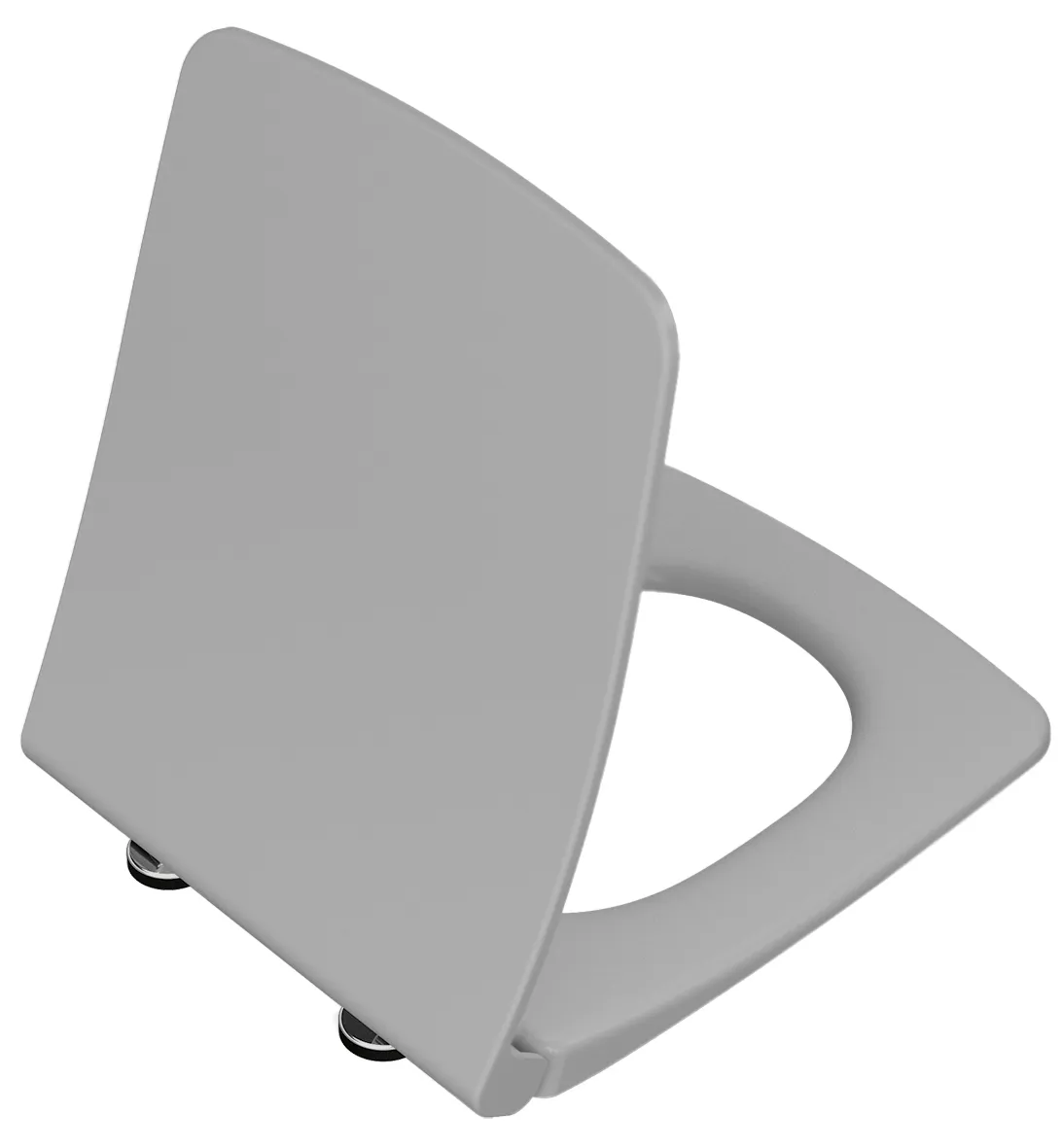 VitrA Metropole WC-Sitz Slim mit Absenkautomatik, Duroplast Steingrau Matt